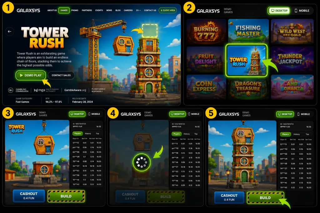 Comment jouer à Tower Rush Demo en France ?